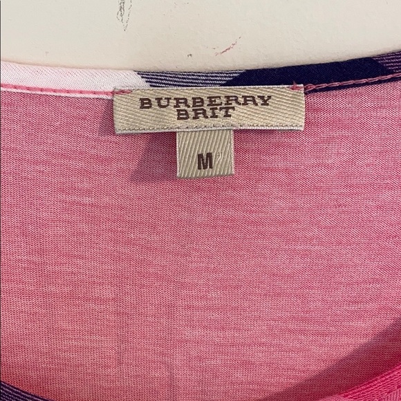 Burberry pink plaid nova check t-shirt M - Picture 3 of 4